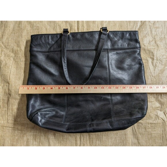 Juicy Couture Womens Black Leather Purse W/ Leopard Print Interior - Picture 14 of 16